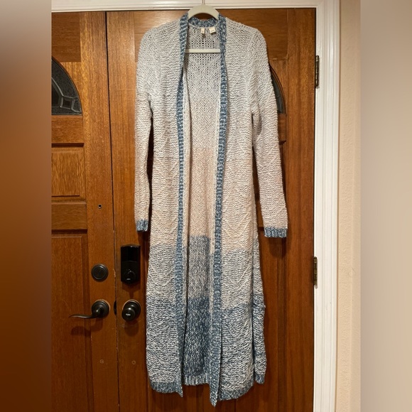 Anthropologie Sweaters - Moth Ombre Loop Stitch Mohair Anthropologie Cardigan Duster Large Like new 💙